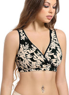 SUIEK 4 Pack Nursing Sleep Bra Maternity Bralette Cotton Breastfeeding Bras