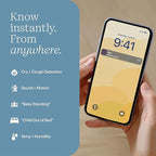 Nanit Pro Smart Baby Monitor - 1080p Wi-Fi Video Camera, 2-Way Audio, See Your Baby from Anywhere, Sound/Motion/Cry Notifications, Night Vision