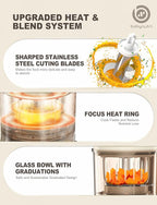 Auto Baby Food Maker, Glass Baby Food Mills, Baby Blender & Steamer and Puree Maker with Auto Cooking, Easy Cleaning, Dishwasher Safe, Cook at Home, Touch Screen Control