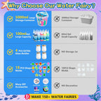 116PCS Magic Glow-in-The-Dark Gel Water Fairy Toy, Aqua DIY Elf Set with 18 Shape Molds, 100ml Gels, Water Squishy Kit, Make 150+ Water Animals,Christmas Birthday Gift, Arts Crafts STEM Kit for Kid