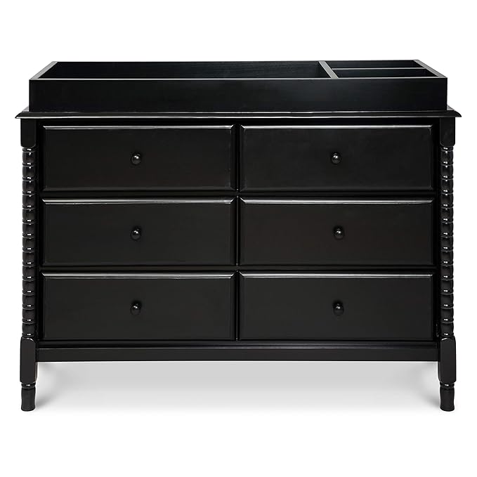 DaVinci Jenny Lind Spindle 6-Drawer Dresser in Ebony