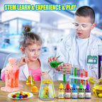 90 Lab Experiments Science Kit for Kids, STEM Activities Educational Scientist Toys Gifts for Age 6-12 Year Old Boys Girls, Chemistry and Physics Set Toys, Volcano Eruption