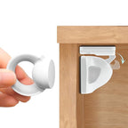 Booboo® Magnetic Child Safety Cupboard Locks for Children x4 Locks + x1 Key, Baby Proofing for Kitchen, Cabinets and Drawers, 30 Second Install No Drilling 3M Adhesive (4 Pack)