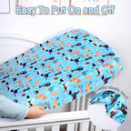 Crib Sheet - Fitted Crib Sheet Baby Sheet for Standard Crib and Toddler mattresses Nursery Bedding Sheet Crib Mattress Sheets for Boys and Girls 1 Pack Dog Toddler Sheet by UOMNY