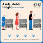 Sweeby Portable Baby Changing Table, Foldable Changing Table Dresser Changing Station for Infant, Waterproof Diaper Changing Table Pad Topper, Mobile Nursery Organizer for Newborn Essentials,LightGrey