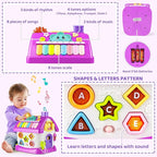 Marstone Montessori Toddler Toys for 1 Year Old Girl Gifts: 8 in 1 Multi-Functional Learning Baby Musical House for 1 2 3 Yr Old Girl and Boy Birthday Gifts, Educational Baby Toys 6-12, 12-18 Months