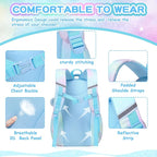 Kids Backpack for Girls - School Bags for Middle School Students - Book Bag for Elementary Primary - Blue