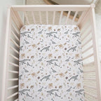 Crib Sheets Neutral - Fitted Baby Crib Sheets Bed for Girl Boy - 2 Pack Standard & Toddler Mattress (Ocean Odyssey) - Buttery Soft Organic Cotton Blend