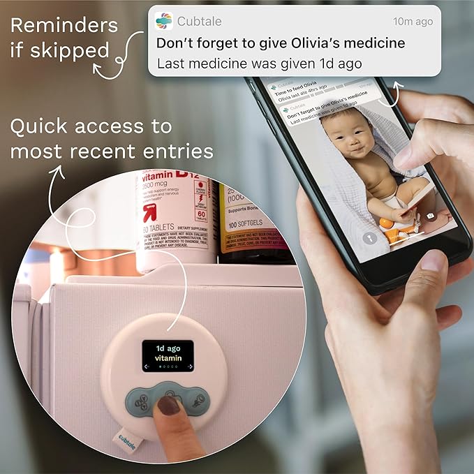 Smart Sleep Tracker - Sleep Cub: On-The-Spot One-Press Baby Care Logger, Reminders, Notifications, Routines, Multiple Caregivers, Pediatrician & Expert Support