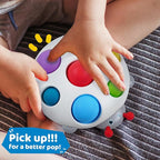 LiKee Fidget Popper Sensory Baby Toys for 10+ Months, Push and Popping Busy Board, Montessori Toys for 1+ Years Old, Airplane Car Travel Toy for Toddlers 1-3 Stress Relief (Ladybug)