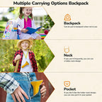 NOCOEX 1000X Handheld Kids Microscope for Edu Gift - 8 LED Light Portable Microscope for Kids, Photo & Video Mini Digital Micro Scope, Type C Charging 2'' Screen Windows & Mac OS for Age 3-12 Student