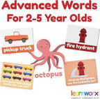 Advanced Flash Cards for Toddlers 3-5 Years – 101 Flashcards – Preschool Flash Cards – Kindergarten Flash Card for Kids – Toddler Learning – Educational Gift - for Ages 3, 4, 5 & 6