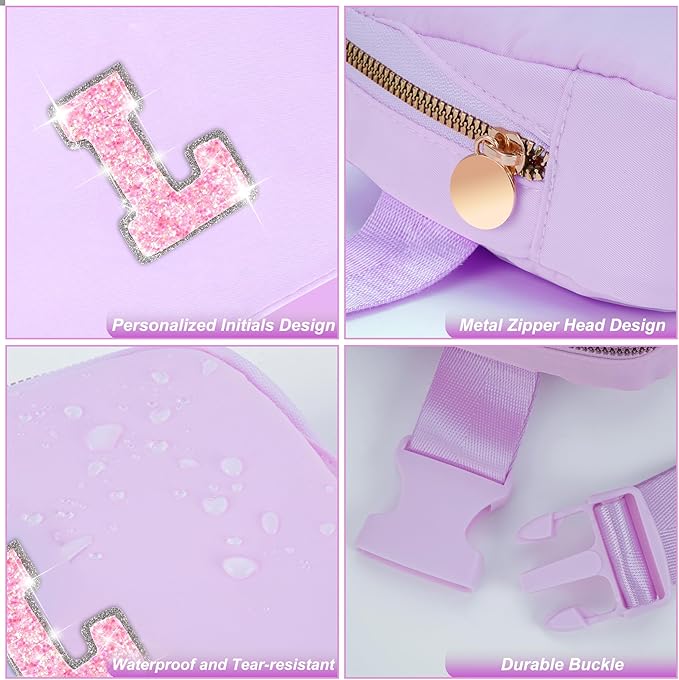 Graduation Gifts for Girls Teens Kids Women Her - 2025 Graduation Gifts,Belt Bag Cute Trendy Stuff Graduation Essentials Accessories | Lavender,Initial L