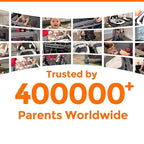 Pamo Babe 1-Second Setup 4-in-1 Playard for Babies - Heavy-Duty Steel Frame for Safe Sleep Space, Portable Crib with Changing Table, Locking Wheels, Breathable Mesh