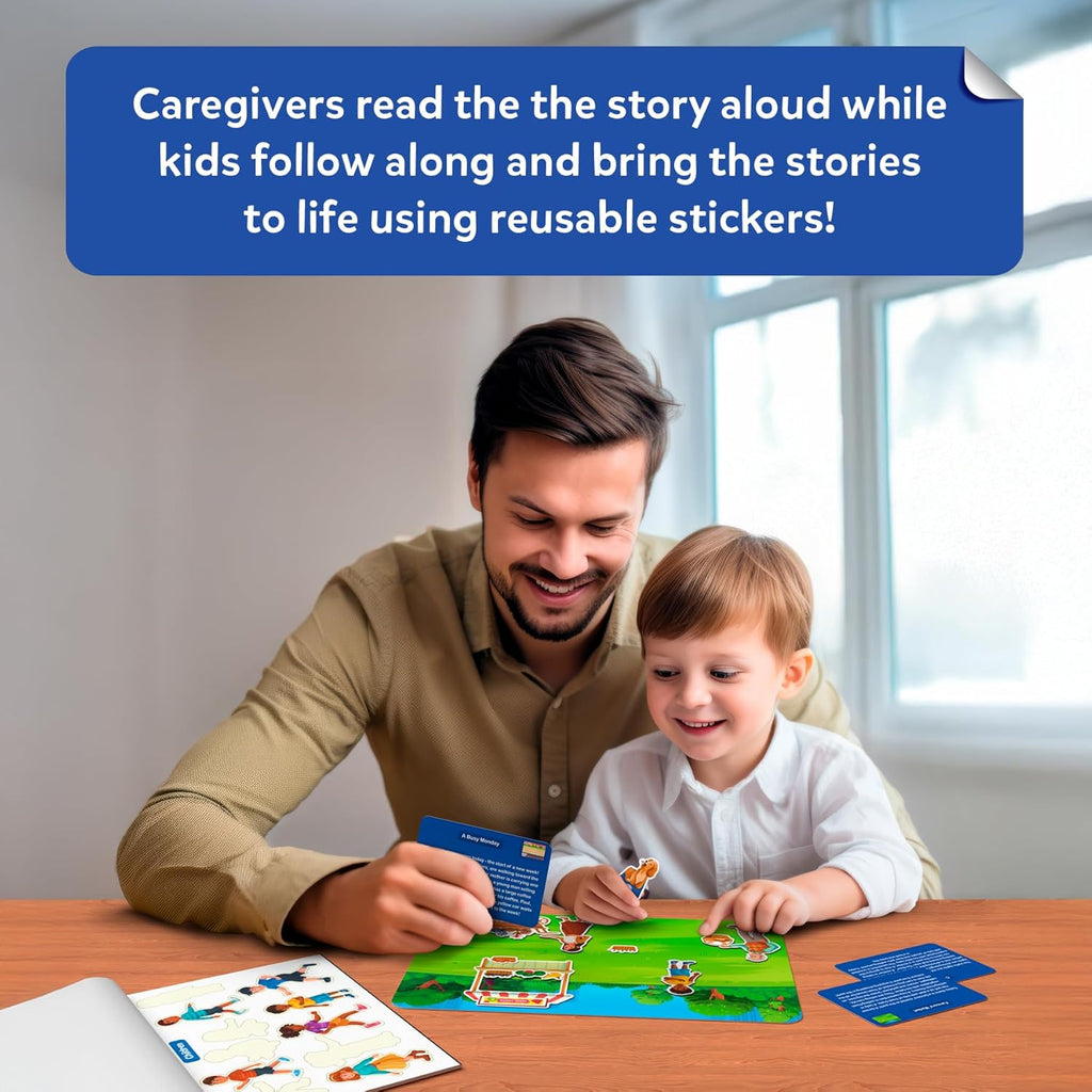 Skillmatics Activity Kit - Creative Storytelling & Skill Building with 150+ Reusable Stickers, Educational, Mess-Free Fun, Preschool & Kindergarten Toy, Gifts for Kids Ages 3, 4, 5, 6, 7