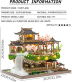 Spilay DIY Miniature Dollhouse Miniature House Kit,DIY Kit Mini Modern Villa Model with Music Box,1:24 Scale Creative Doll House Best Christmas Birthday Gift(Fairyland)