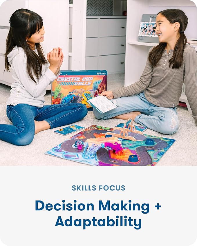 SimplyFun Crystal Cup Rally - Educational Kids Game - Develops Reasoning Skills, Planning, & Strategic Thinking - 2-5 Players, Ages 7 & Up