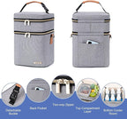 Breastmilk Cooler Bag with Ice Pack Fits 6 Baby Bottles Up to 9 Ounce