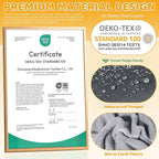 Orzbow Universal Stroller Bunting Bag with Extra Footmuff for Toddler, Kids, Warm Waterproof Stroller Blanket, Winter Cover, Baby Bunting Bag - Protect Babies from Cold Winds, Dark Grey