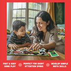 Raincorn Games - Dinosaur Rally Card & Dice Kids Board Game for Ages 4 - Family Games, Classroom Activities for Kids Learning