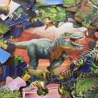 Jumbo Floor Puzzle for Kids,48 Piece Forest Dinosaur Large Jigsaw Puzzles, Fun Educational Preschool Learning Toy for Toddlers Ages 3-5,Gift for Boy Girl Ages 4-8