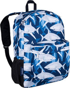 Wildkin 16-inch Kids Backpack – Durable, Padded & Spacious School Bag for Boys & Girls - Sharks