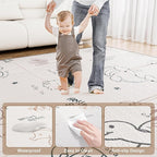 59x59 Baby Play Mat, Foldable Baby Mat for Floor Tummy Time and Crawling Mat, Waterproof & Anti-Slip Reversible Portable Play Mat for Toddler Infant