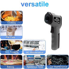 hito Infrared Thermometer Gun Laser Temperature Gun -58°F to 1112°F, Temp Gun for Pizza Oven, Cooking, Refrigerator, Pool, Reptiles, Air Conditioner, for Surface Temperature of Meat, Food, Liquid