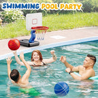 Toddler Basketball Hoop, Adjustable Height 2.3-4.5ft Baby Basketball Goal Set with 4 Balls & Pump, Backyard Poolside Basketball Toy for Boys & Girls Birthday Gift, Blue