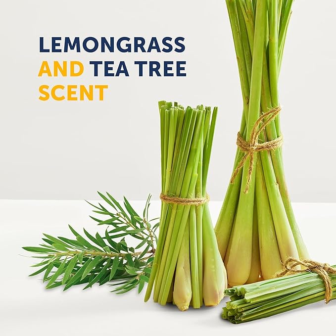 Truremedy Naturals Tea Tree Oil & Lemongrass Body Wash – 12 oz Natural Antifungal Shower Gel for Skin Irritations – Organic Oils, No Sulfates – Refreshing, Moisturizing Soap for Men & Women