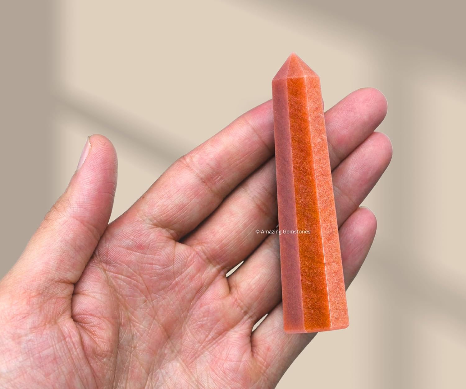 Amazing Gemstone Chocolate Jasper Crystal Towers - Natural Healing Crystal Point Obelisk for Reiki Healing and Crystal Grid (3 Inch)