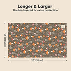 Organic Burp Cloths Baby Boy, Girl - 6-Pack Large Cotton Burping Cloths for Babies, Spit Up Rags, Super Absorbent, Ultra Soft Newborn Rag, Gender Neutral, Machine Washable, Durable (Fall Spores)