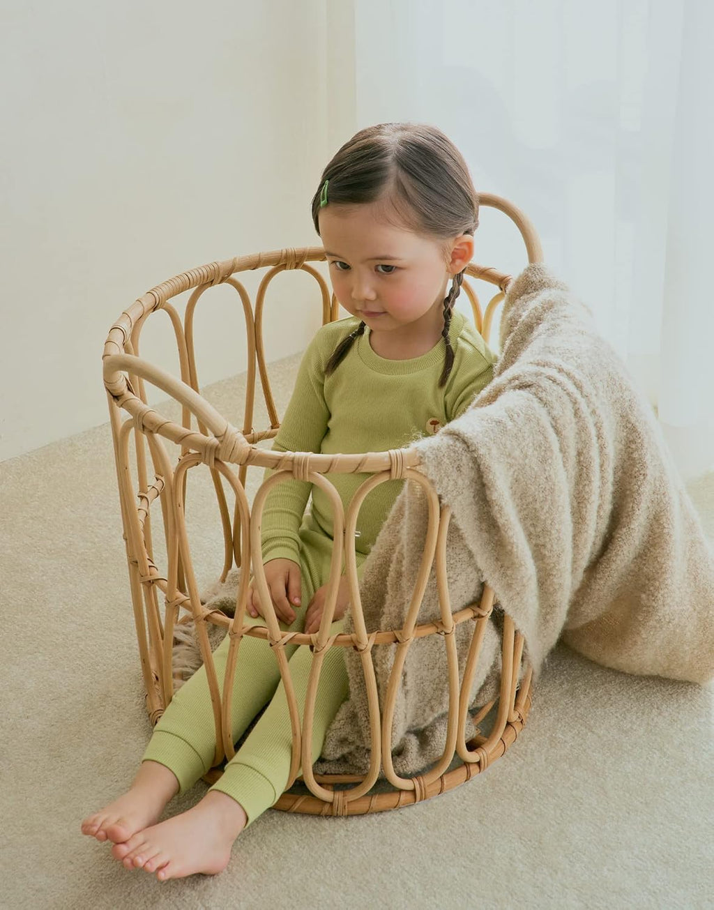 moimoln Pajamas Set 6M-5Y Solid Ribbed Unisex Baby & Toddler, Soft Viscose, Snug-Fit, Everyday Sleepwear