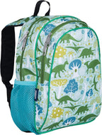 Wildkin 15-inch Kids Backpack – Durable, Padded, Adjustable for School & Travel - Dinomite Dinosaurs