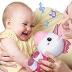iPlay, iLearn Baby Unicorn Musical Toys, Newborn Girls Gift, Soft Unicorn Plush Stuffed Animal, Infant Light Music Time, 1st Birthday Shower Gift Stuffers for 0 1 2 3 6 9 12 18 Month 1-3 Yrs Toddlers