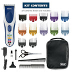 Wahl Color Pro Cordless Rechargeable Hair Clipper & Trimmer – Easy Color-Coded Guide Combs - for Men, Women, & Children – Model 9649P
