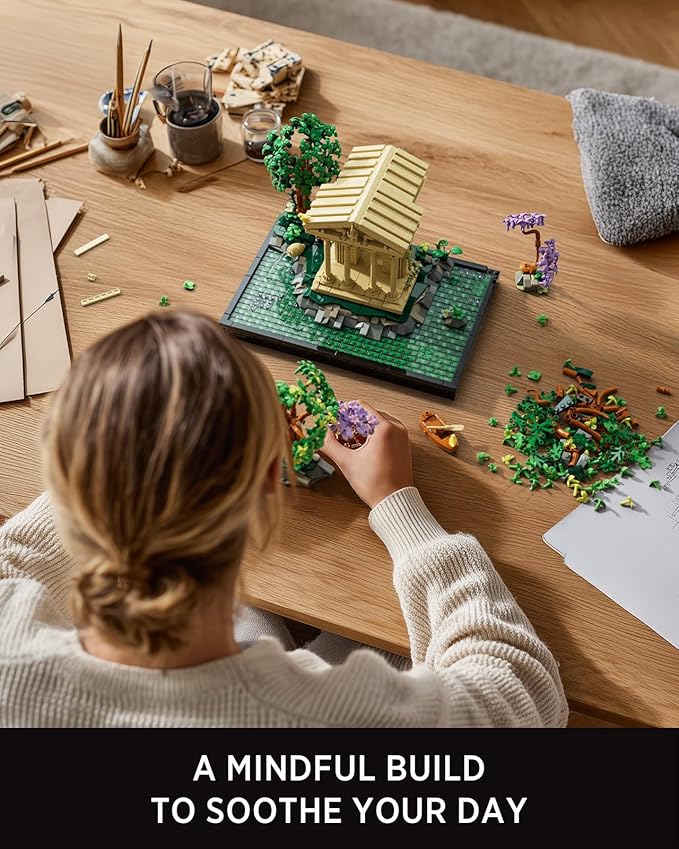 Nifeliz Italian Garden Building Set, a Roman-Inspired Display Model for Home or Office, Thoughtful Gift for Those Who Value Atmosphere and Culture (1,733PCS, NF10319)