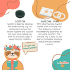 RFC Silver Nursing Cups - 999 Silver Nursing Pad - Nipple Shield Kit for Nursing Newborn - Breastfeeding Essentials - Nipple Cover Breastfeeding - With Silicone Ring & Cleaning Scotch & Case (REGULAR)