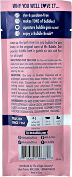 Mr. Bubble Retro Powder Bubble Bath Packet, Original Bubble Gum Scent, 1.4 oz, Pack of 12