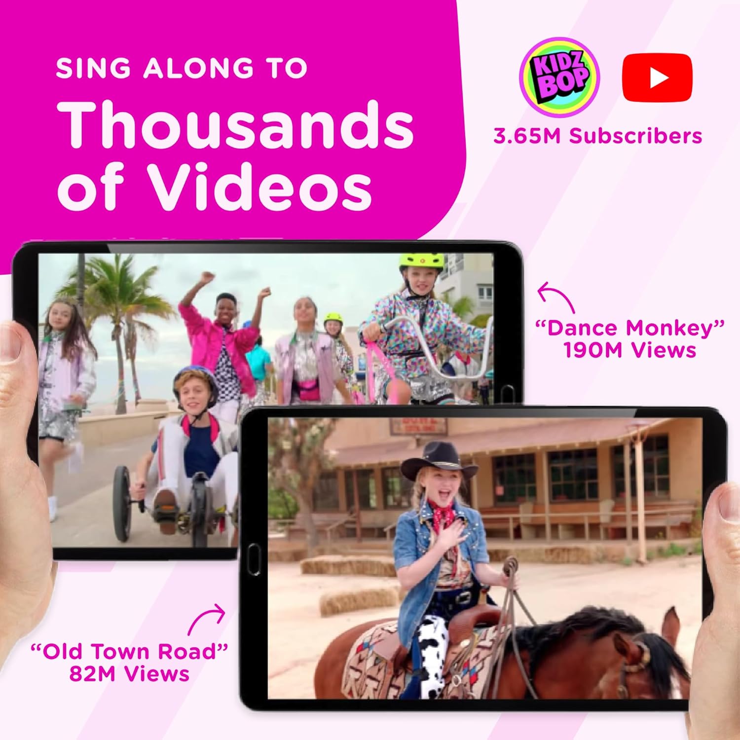 Move2Play, Kidz Bop Karaoke Microphone | The Hit Music Brand for Kids | Toy for Girls & Boys Ages 2, 3, 4, 5, 6, 7, 8+ Years Old | Gift & Birthday Present