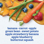 Gerber Purees 2nd Foods Veggie & Fruit Variety Pack, 8 Ounces, Box of 16 (Packaging May Vary)