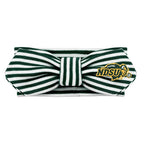 Creative Knitwear North Dakota State Bison Infant Girls Hunter/White Striped Hair Knot Headband Embroidered Logo - Size Newborn - 4T