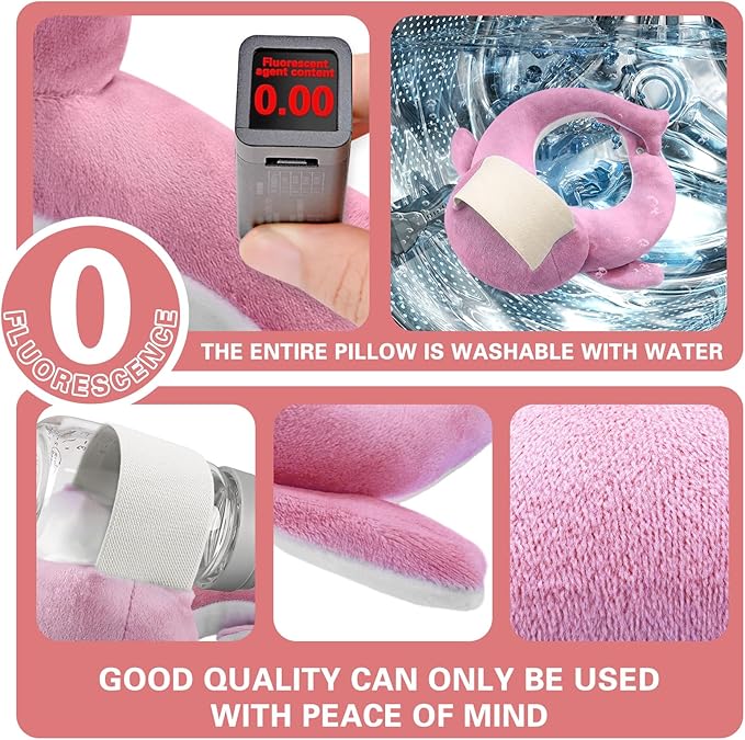 kornsurte Bottle Holder Pillow, Nursing Support Cushion for Bottle Feeding & Breastfeeding, Resolve Arm Soreness and Fatigue (Pink)