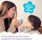 Booger Buddy Nasal Aspirator, Elephant - with LED Light for Babies & Toddlers – BPA-Free Snot Remover for Infant Stuffy Nose and Congestion Relief – Easy to Clean Design