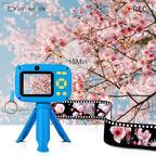 SUZIYO Camera for Kids with Tripod, Digital Video Camcorder 1080P 2.4 Inch HD,Best Birthday Christmas Electronic Toys Gifts for Childen Age 3 4 5 6 7 8 9 Years Old Boys with 32G SD Card, Blue