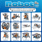 13-in-1 Solar Robot Toys for Ages 8 9 10 11 12 Year Old Boys Girls, STEM Science Kits for Kids Age 8-12, Building Experiments Robotics Kit STEM Projects for Kid Christmas Birthday Gifts (Gray)