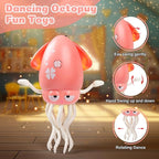 Magic Dancing Octopus Toys, Musical LED Toy, 3 Colors Available (Pink)