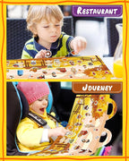 Benresive Reusable Sticker Books for Kids 2-4, Sticker Books for Toddlers 1-3 2-4, Toddler Travel Toys Activities Crafts Gifts - Thanksgiving