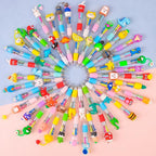 100Pcs Mini Multicolor Pens in One 4-in-1 Cute Pens Bulk for Kids, Ballpoint Pen for Birthdays and Children's Parties, Fun Gifts Assorted Ink Kawaii Pen