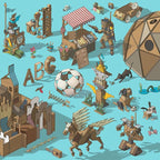 Makedo Invent | Upcycled Cardboard Construction Toolkit in Large Toolbox (360 Pieces) | STEM + STEAM Educational Toys for Classroom Learning | Resuable Tools for Boys and Girls Age 5+